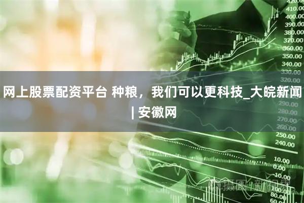 网上股票配资平台 种粮，我们可以更科技_大皖新闻 | 安徽网
